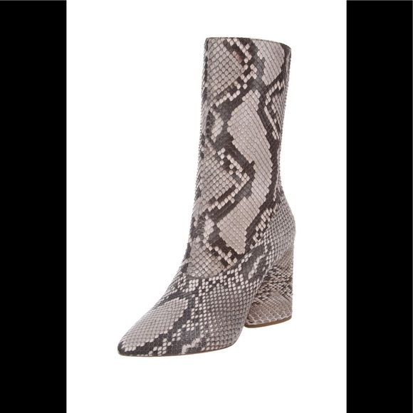 snakeskin yeezy boots